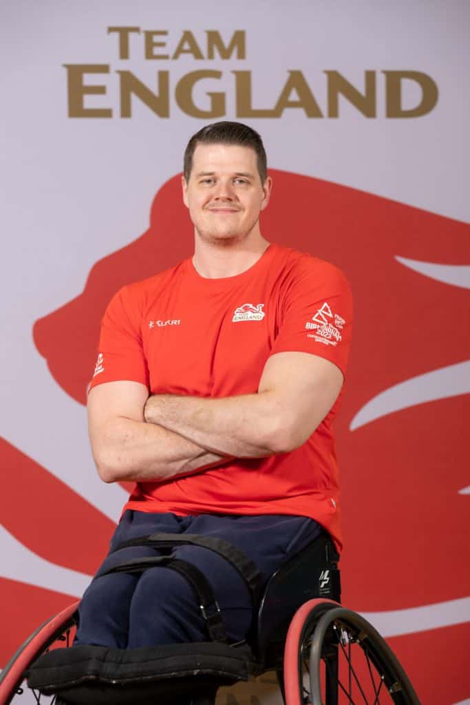 Lee Manning selected to represent Team England at Wheelchair Basketball in the 2022 Commonwealth Games in Birmingham. Photo Credit: Sam Mellish / Team England